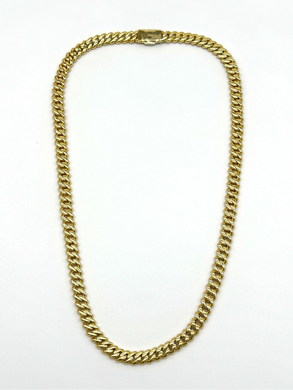 18k Gold Plated, 925 Silver, 9.OCTW Moissanite Square Miami Cuban Chain - 22” - Picture 4 of 6